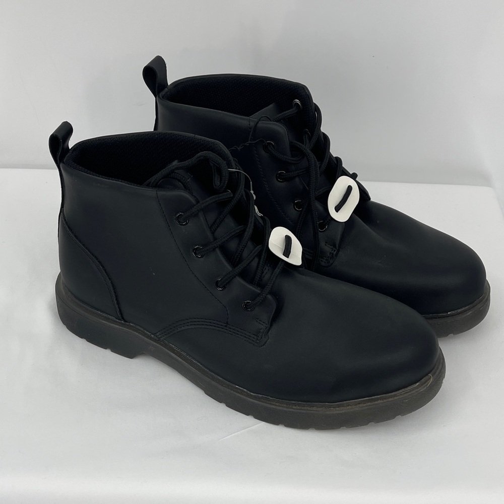 PERRY ELLIS B-52 STEEL TOE WIDE WIDTH Black Men's Boots SIZE 10.5